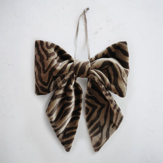 Sløjfe - Zebra Brown